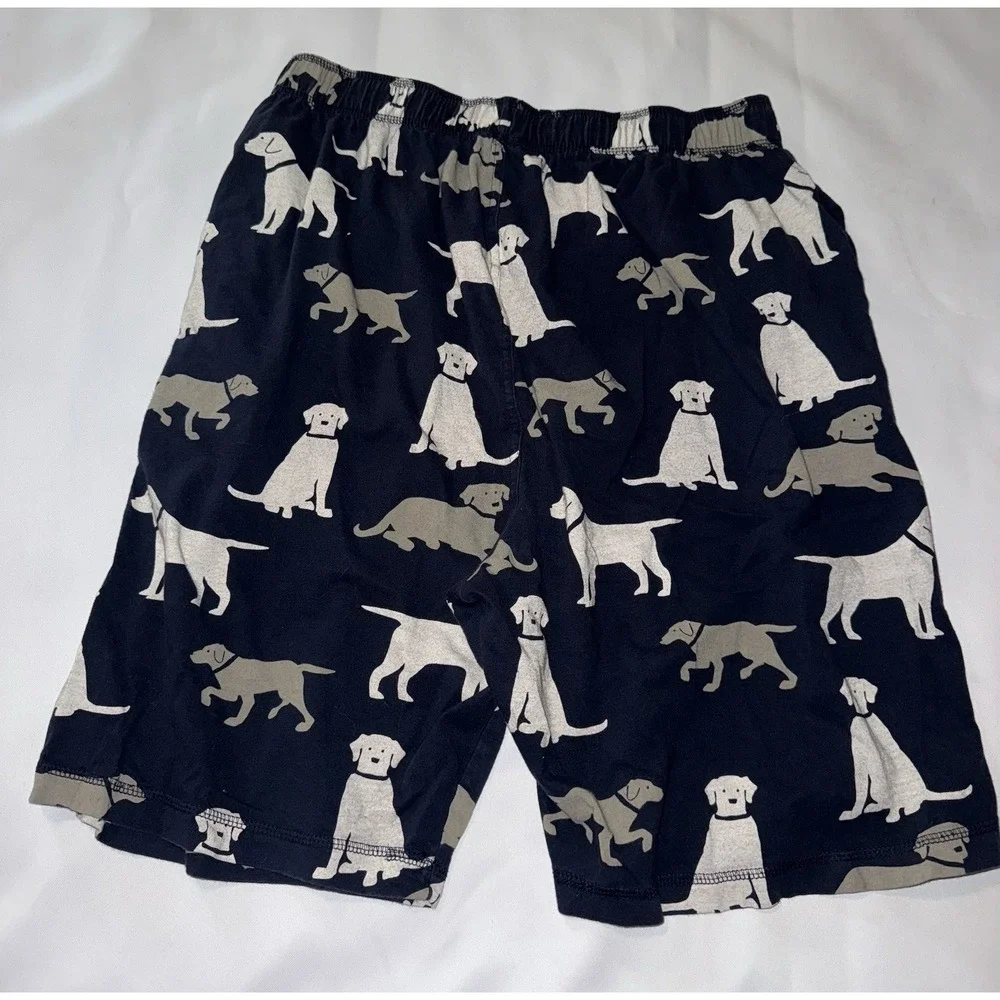 Lazy One Dog Pajama Shorts Boxers Cotton Loungewear Size L